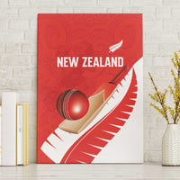 New Zealand Cricket Canvas Wall Art Kiwi Birds Haka Dance Red Fern Sporty Style LT03 Without Frame Red - Polynesian Pride