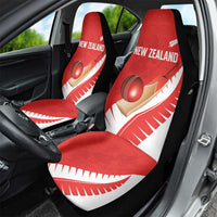 New Zealand Cricket Car Seat Cover Kiwi Birds Haka Dance Red Fern Sporty Style LT03 - Polynesian Pride