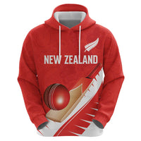 Custom New Zealand Cricket Hoodie Kiwi Birds Haka Dance Red Fern Sporty Style LT03 - Polynesian Pride