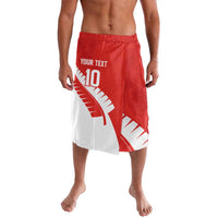 Custom New Zealand Cricket Lavalava Kiwi Birds Haka Dance Red Fern Sporty Style LT03 Red - Polynesian Pride