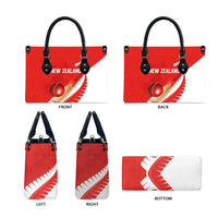 New Zealand Cricket Leather Bag Kiwi Birds Haka Dance Red Fern Sporty Style LT03 - Polynesian Pride