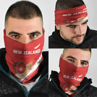 New Zealand Cricket Neck Gaiter Kiwi Birds Haka Dance Red Fern Sporty Style LT03 - Polynesian Pride
