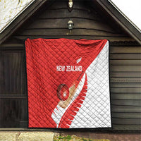 New Zealand Cricket Quilt Kiwi Birds Haka Dance Red Fern Sporty Style LT03 - Polynesian Pride