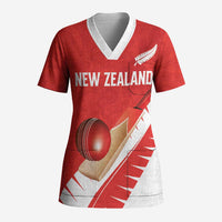 Custom New Zealand Cricket Scrub Top Kiwi Birds Haka Dance Red Fern Sporty Style LT03 Adult Red - Polynesian Pride