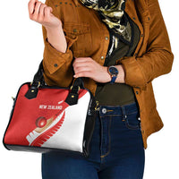 New Zealand Cricket Shoulder Handbag Kiwi Birds Haka Dance Red Fern Sporty Style LT03 - Polynesian Pride