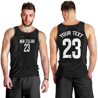 New Zealand Basketball Ta Moko Tribal Custom Men Tank Top