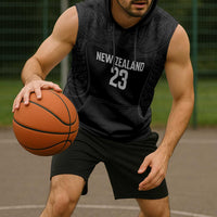 New Zealand Basketball Ta Moko Tribal Custom Sleeveless Hoodie LT03 - Polynesian Pride