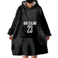 New Zealand Basketball Ta Moko Tribal Custom Wearable Blanket Hoodie LT03 - Polynesian Pride