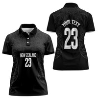 New Zealand Basketball Ta Moko Tribal Custom Women Polo Shirt LT03 - Polynesian Pride