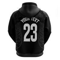 New Zealand Basketball Ta Moko Tribal Custom Zip Hoodie LT03 - Polynesian Pride