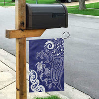 New Zealand Sea Animals with Maori Tribal Tattoo Garden Flag Blue Color LT03 - Polynesian Pride