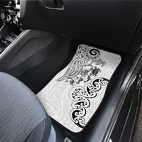 New Zealand Sea Animals with Maori Tribal Tattoo Car Mats White Color LT03 - Polynesian Pride