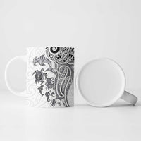 New Zealand Sea Animals with Maori Tribal Tattoo Ceramic Mug White Color LT03 - Polynesian Pride