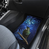 New Zealand Tui Bird Matariki Car Mats Maori New Year with Galaxy Fern LT03 - Polynesian Pride
