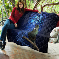 New Zealand Tui Bird Matariki Quilt Maori New Year with Galaxy Fern LT03 - Polynesian Pride