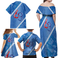 Samoa Independence Day Family Matching Off Shoulder Maxi Dress and Hawaiian Shirt Anniversary 63th-Siapo Art LT03 - Polynesian Pride