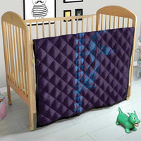 Aloha Hawaii Whale Kakau and Polynesian Tattoo Quilt Purple Color