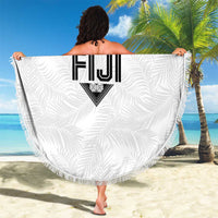 Rugby Fiji Beach Blanket Fijian Masi Tribal Sporty Style White Color LT03 - Polynesian Pride