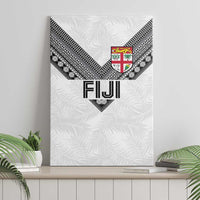 Rugby Fiji Canvas Wall Art Fijian Masi Tribal Sporty Style White Color LT03 - Polynesian Pride