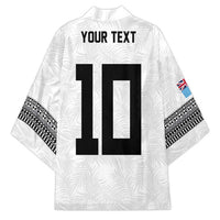 Custom Rugby Fiji Kimono Fijian Masi Tribal Sporty Style White Color LT03 - Polynesian Pride