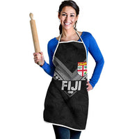Rugby Fiji Apron Fijian Masi Tribal Sporty Style Black Color LT03 - Polynesian Pride
