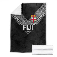 Rugby Fiji Blanket Fijian Masi Tribal Sporty Style Black Color LT03 - Polynesian Pride