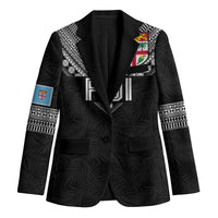 Custom Rugby Fiji Blazer Fijian Masi Tribal Sporty Style Black Color LT03 Unisex Black - Polynesian Pride