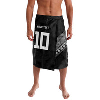 Custom Rugby Fiji Lavalava Fijian Masi Tribal Sporty Style Black Color LT03 Black - Polynesian Pride