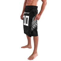 Custom Rugby Fiji Lavalava Fijian Masi Tribal Sporty Style Black Color LT03 - Polynesian Pride