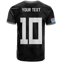 Custom Rugby Fiji T Shirt Fijian Masi Tribal Sporty Style Black Color LT03 - Polynesian Pride