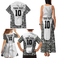 Custom Fiji Pacific Rugby 2024 Family Matching Tank Maxi Dress and Hawaiian Shirt Tapa Tribal and Fijian Masi Pattern LT03 - Polynesian Pride