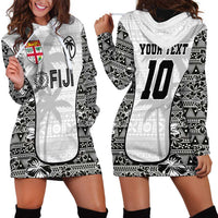 Custom Fiji Pacific Rugby 2024 Hoodie Dress Tapa Tribal and Fijian Masi Pattern LT03 - Polynesian Pride