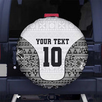 Custom Fiji Pacific Rugby 2024 Spare Tire Cover Tapa Tribal and Fijian Masi Pattern LT03 - Polynesian Pride