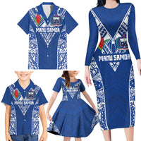 Custom Samoa Pacific Rugby 2024 Family Matching Long Sleeve Bodycon Dress and Hawaiian Shirt Polynesian Pacific Tribal Pattern LT03 - Polynesian Pride
