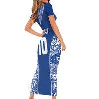 Custom Samoa Pacific Rugby 2024 Family Matching Short Sleeve Bodycon Dress and Hawaiian Shirt Polynesian Pacific Tribal Pattern LT03 - Polynesian Pride