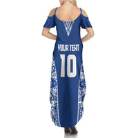 Custom Samoa Pacific Rugby 2024 Summer Maxi Dress Polynesian Pacific Tribal Pattern