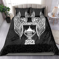 New Zealand Rugby Bedding Set Aotearoa Champion Cup History with Haka Dance LT03 - Polynesian Pride