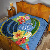 Kosrae Constitution Day Quilt Hibiscus Mix Maori Tattoo Pattern LT03 - Polynesian Pride
