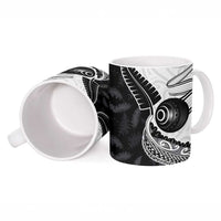 Personalised Aotearoa Lawn Bowls Ceramic Mug Maori and Silver Fern Half Style LT03 - Polynesian Pride