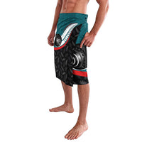 Aotearoa Lawn Bowls Lavalava Maori and Silver Fern Sporty Style Teal Color LT03 - Polynesian Pride