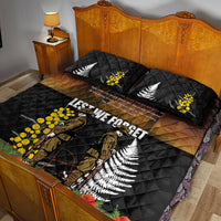 New Zealand and Australia ANZAC Day Quilt Bed Set Soldier and Last Post Camouflage Pattern LT03 - Polynesian Pride