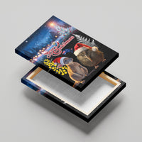 New Zealand and Australia Merry Christmas Canvas Wall Art Kiwi Bird and Kangaroo Xmas Vibe LT03 - Polynesian Pride
