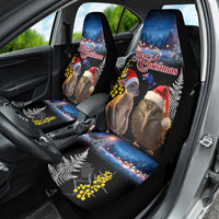 New Zealand and Australia Merry Christmas Car Seat Cover Kiwi Bird and Kangaroo Xmas Vibe LT03 - Polynesian Pride