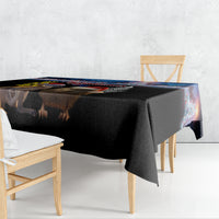 New Zealand and Australia Merry Christmas Tablecloth Kiwi Bird and Kangaroo Xmas Vibe LT03 - Polynesian Pride