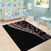 Tonga Ngatu Art Tattoo Polynesian Area Rug