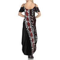 Tonga Ngatu Art Tattoo Polynesian Family Matching Summer Maxi Dress and Hawaiian Shirt LT03 - Polynesian Pride