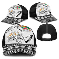 Fijian Traditional Culture Baseball Net Cap Tapa Tribal Tattoos - Polynesian Pride