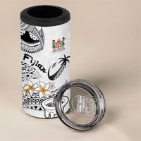 Fijian Traditional Culture 4 in 1 Can Cooler Tumbler Tapa Tribal Tattoos LT03 - Polynesian Pride
