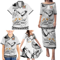 Fijian Traditional Culture Family Matching Puletasi and Hawaiian Shirt Tapa Tribal Tattoos LT03 - Polynesian Pride