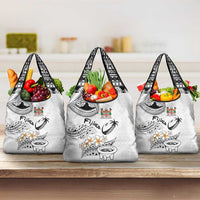 Fijian Traditional Culture Grocery Bag Tapa Tribal Tattoos - Polynesian Pride